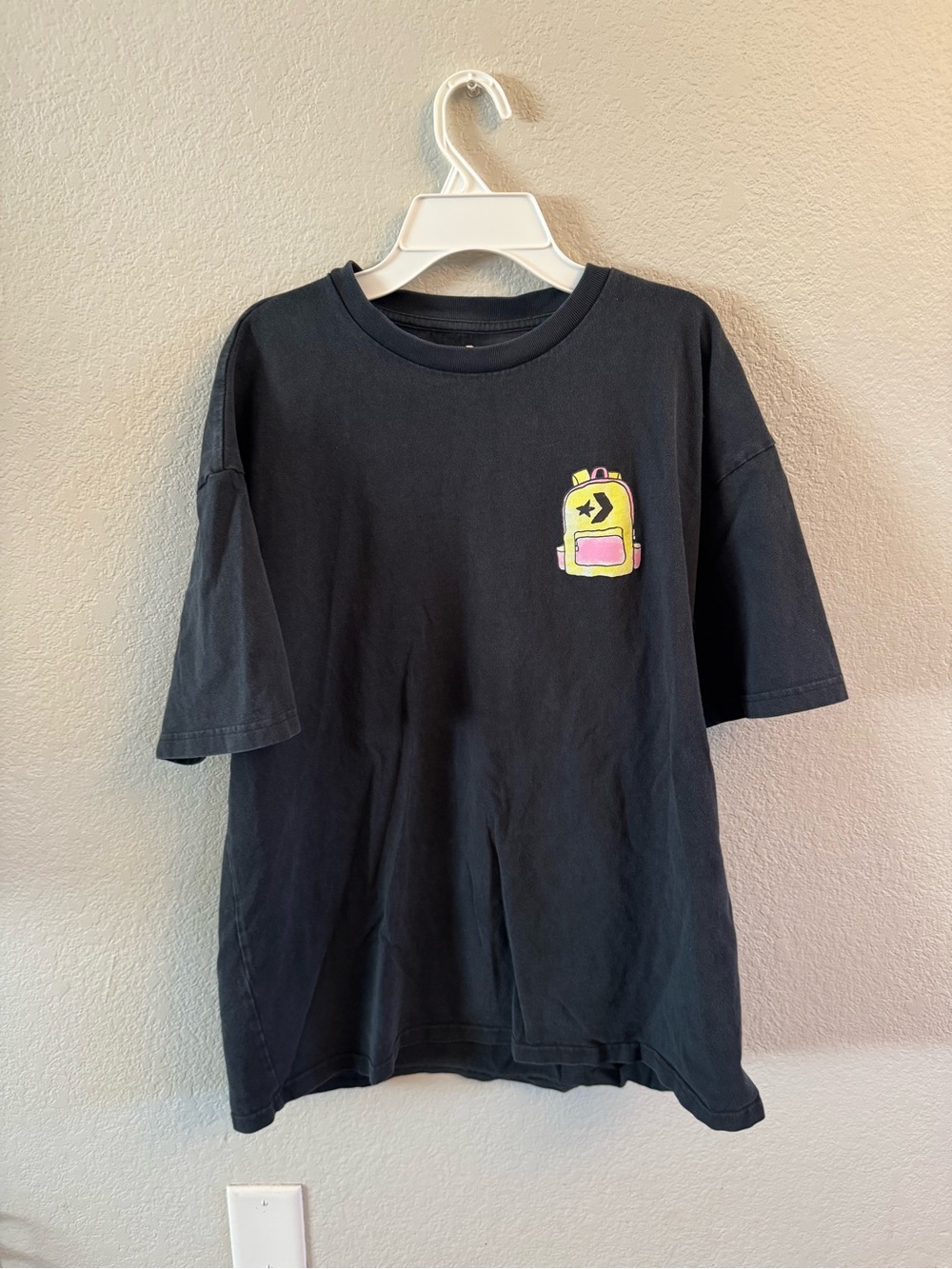 Converse "Daylight Kit" Oversized Graphic Tee – Black – Size Men's M